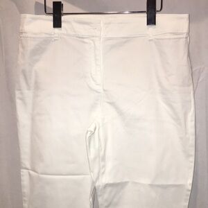 Talbots Perfect Crop White Cropped Pants | Size 8P